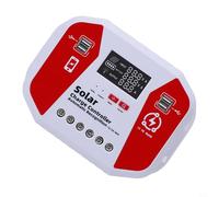 GANCEI 60A Solar Charge Controller, For PWM 12V/24V/36V/48V Auto Detect, LCD Display With 4 USB Ports,For Lead-Acid/Lithium Battery, Street Light