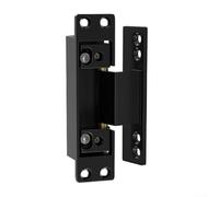 GANCEI Adjustable Zinc Alloy Concealed Door Hinge, Rust Resistant Furniture Cabinet Hardware for Indoor Outdoor Use, Black 12x3x4cm Single Piece