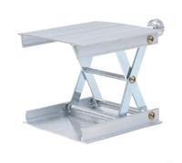 GANCEI Aluminium Lab Jack Lifting Platform, Adjustable Height 30-90Mm, 10Kg Load Capacity, Stable Stand For For Spirit Level Woodworking Engraving, Silver(Silver)