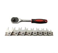 GANCEI Automotive Repair Crowfoot Spanner Set 10mm to 19mm | 9-piece metric set, 10-19mm sizes, 3/8 inch drive, reaches tight spaces, for durable steel build