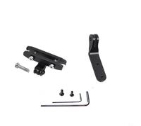 GANCEI Bicycle Tail Light Saddle Mount Bracket for Garmin Varia RCT715, Stainless Steel Seat Post Adapter with 45-66mm Spacing, Black