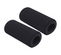 GANCEI Black Foam Rollers Replacement for Leg Extension Pads on Weight Bench, 87 Inch High Density Foot Guards for Fitness Machines, Fits Tube up to 197 Inch, 2 Pieces(47 * 80 * 210mm)