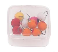 GANCEI Brass Bead Head Egg Fly Lure Fast Sinking Wet Flies for Steelhead Trout Salmon Fishing Bait Synthetic Fiber 5 6 or 10 Pack(10 boxes of colors)