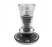 GANCEI Calibrated Espresso Tamper with Dual Spring and Leveling Skirt, Constant 30lb Pressure, Stainless Steel Base, Transparent Acrylic Handle, 51mm 53mm 58mm Coffee Tool(53.75MM)