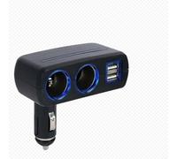 GANCEI Car Charger Splitter Adapter, 2 Way Power Outlet With LED Indicator For Phone And Tablet, For 12V-24V Vehicles