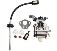 GANCEI Carburetor Assembly with Gasket Hose Fuel Filter for 43cc 49cc 52cc Brush Engine, 31mm Mounting Hole, Complete Repair Kit for Garden Tools