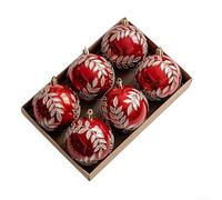 GANCEI Christmas Balls Kit With Hanging Pendant, Plastic Ornament For Trees And Holiday Decoration, And Suitable For Festive Seasonal Use At Home(Red)