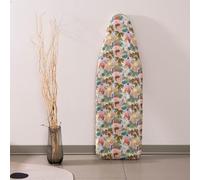 GANCEI Cotton Ironing Board Cover Replacement 147X48cm, High Temperature Resistant With Elastic Strap, For Grey Arrow Banana Leaf Dandelion Rose Daisy Styles, Home Laundry(Daisy)