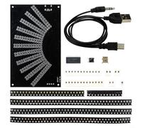 GANCEI DIY LED Music for spectrum Display Kit With Acrylic Shell For Audio Visualizer Rhythm Light Show Real Time Analysis Hobbyist Assembly Set(A)