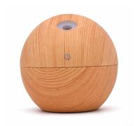 GANCEI Essential Oil Diffuser, 130Ml Small Aromatherapy Cool Mist Humidifier With Colorful LED Lighting, For Car Travel Home Use(Light wood grain)