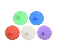GANCEI Fermentation Lids, 5Pcs Silicone Pickle Pipes With Optional Metal Rings, 8.6cm Diameter, Silicone Airlock Cover For Vegetable Fermenter(A)