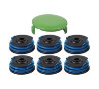 GANCEI For Greenworks 21212 21272 Trimmer Spool, 6-Pack 29242 29082 With 3410468 Cap, 27Ft 165Mm Line, Garden Lawn Care