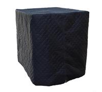 GANCEI For Rain Trading IBC Tote Cotton Cover, 210D Oxford Insulated Tank Protector, Silver Reflective Dust Hood for Garden Water Storage(black)