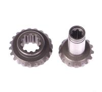 GANCEI Grass Mower Gear Assembly 7 or 9 Teeth High Carbon Steel for Trimmer Brush Garden Tool Black 31mm Length Easy Install(7 teeth)