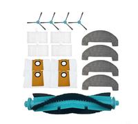 GANCEI High Efficiency 17 Piece Accessory Bundle For Q8 Max for mova E20 Plus for monsga MS1 Max for liectroux M70 Pro Including HEPA Filter Main Brush Side Brushes Dust Bags Washable Mop Cloths