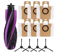 GANCEI Main Roller Brush Side Brush Dust Bag Kit Fit For JONR For P20 Pro Robot Vacuum Cleaner Replacement Parts Set Black White And Purple(A)