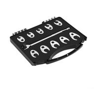 GANCEI Metric Crowfoot Wrench Set 11Pcs 10mm to 22mm | Chrome vanadium alloy, high torque strength, wear resistant finish, for ideal for mechanics, for durable construction