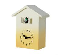 GANCEI Modern Cuckoo Clock For Wall, Hourly Chiming With Volume Control, Gradient Colours, Nordic And Style Home Decor(Yellow)