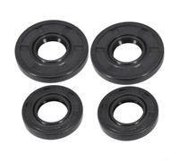 GANCEI Oil Seal Kit for 45cc 52cc 58cc Chainsaws, 4pcs Crankcase Seals 15x35x45mm 15x28x45mm, Heavy Duty Plastic Gaskets for Garden Machinery Maintenance, Brown Replacement Parts