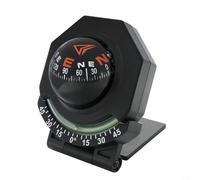 GANCEI Portable Car Compass for Interior, Accurate Direction Indicator with Strong, Easy Read Navigation Tool for Jeep Boat RV Camping, ABS Black 9x76cm