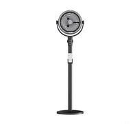 GANCEI Portable Outdoor Misting Fan with Remote, 4-Speed Oscillating Pedestal Sprayer, 3/6/9H Timer, Quiet Floor Cooling System for Garden Camping White(Black)