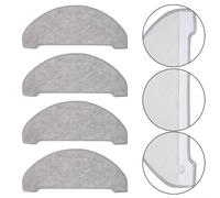 GANCEI Replacement Mop Cloth Set 4 Pack For Vexilar W9 Robot Vacuum Cleaner Microfiber Pads In Homes With Pets And Children