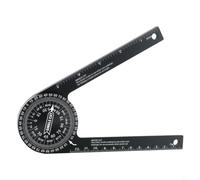 GANCEI Rust Proof Aluminum Miter Saw Protractor 360 Rotation Angle Finder Clear Scale Precision Measurement for Woodworking Metal Pipe Layout