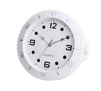GANCEI Silent Wall Clock 28Cm With Smooth Sweep Second Hand, Large Easy-to-Read Numbers And Creative White Design For Living Room Home Decor