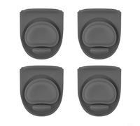 GANCEI Silicone Replacement Stoppers for Owala Bottles 4 Pack, Leak Resistant Seal Gaskets for 19oz 24oz 32oz 40oz Steel and 25oz for TRITAN Cups, Top Cover Parts for Daily(Dark gray)