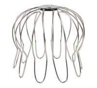GANCEI Silver Gutter Guard Strainer in Galvanized Iron Wire for Rain Pipe, Roof Floor and Balcony Drain, Efficient Leaf Debris Filter Cover 60-120mm Size(110-120mm)