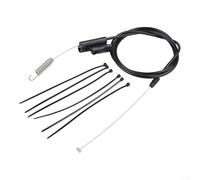GANCEI Single Drive Cable 946-04728A for Craftsman and for TROY-BILT Mowers, 7834 Inch Self Propelled Control Wire with Reinforced Buckle, Black Plastic Conduit Assembly