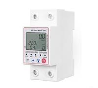 GANCEI Smart WiFi Switch Timer With Remote App Control, Bidirectional Energy Metering, Overvoltage And Leakage Protection, LCD Display, For Tuya Systems