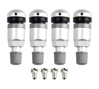GANCEI Tire Pressure Monitoring Sensor Valve Stem Repair Kit, Set Of 4 Metal Units In Silvery, For 5 Series Front Rear Left Right
