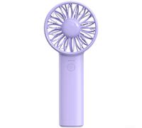 GANCEI Usb Rechargeable Handheld Fan, 4 Speed Portable Personal Desk Fan With 1200Mah Battery, Low Noise Brushless Motor, For Home Office, For For Mini(ZK08 Light Purple)