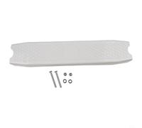 GANCEI White ABS Non-Slip Pool Ladder Step Replacement 19.3 x 3.9 Inch with Screws, Plastic Pedal for Swimming Pool Safety and Easy Installation