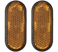 GANCEI Yellow ABS Front Fork Reflector Cover for Xiaomi for ELITE and 4 Lite 2nd Gen Scooter, Easy Install Decorative Safety Strip Accessories, 2 Pack(2pcs)