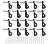 Ganchos de luz de Navidad: ganchos de tornillo portátiles, tornillo de gancho de luz de Navidad | Ganchos de colgador de luz de acero inoxidable de 20 pieces, pequeño programa de diseño para luces de