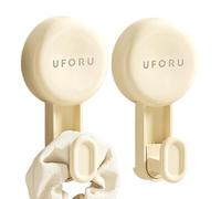 Ganci per doccia con ventosa, Ganci per ventose per pareti | Supporto per luffa 2X - Ganci per doccia senza danni, porta accappatoio impermeabile, gancio per asciugamano con aspirazione sotto vuoto, r