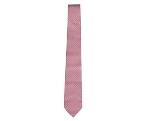 Gancini Silk Twill Tie - male - Ferragamo - Ties - Pink - ONE SIZE - Accessories ONE SIZE