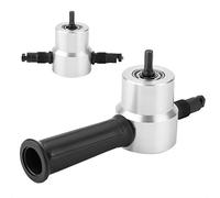 Gancon Double Head Sheet Nibbler Metal Cutter, Multipurpose Portable Electric Hole Saw Cutting Tool, Electric Power Drill Attachment Fits Iron, Stainless Steel, Aluminum, Plastic, Plywood Plate