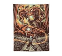 Gandalf VS Balrog Poster Middle Earth Wall Art Tapestry Decorative Bedroom Modern Home Print Picture Artworks Tapestries 30"x40"