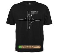 Gandalf You Shall Not Pass - Men's T-Shirt for Geeks with Slogan Motif Made of Organic Cotton Short Sleeve Round Neckline