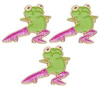 GANDC Cute Frog Enamel Pins Pink Glitter Boots Cartoon Frog Novel Funny Hard Enamel Pins for Backpacks Badges Hats Jackets