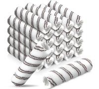 Gandeer 12 Pack Paint Roller Covers 9 x 1/2 Inch Microfiber Paint Roller Covers Large Polyester Naps for Painting Walls Ceilings Home Painting Supplies (Brown,White)
