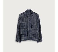 Gander Men's Wool Peveril Jacket Blue Check Large