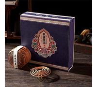 Gandhanra Assorted Natural incense Coils Variety Pack,4 Scents of 160 Long Lasting Sticks,Include a Holder. Sandalwood,Agarwood,Wormwood,Lemon,Lavender,Jasmine,Osmanthus,Thuja