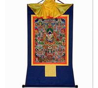 Gandhanra Tibetan Buddhist Thangka Wall Hanging,42 Peaceful Deities of the Bardo Thodol(Tibetan Book of Dead),Buddha Tapestry for Zen Home Decor, Meditation, Spiritual Relaxation