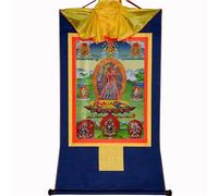 Gandhanra Tibetan Thangka Wall Hanging - Naro Khechari Dakini Vajrayogini Thangka - Hot Stamped Buddha Tapestry for Zen Home Decor, Meditation, Spiritual Relaxation and Peace