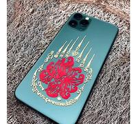 Gandhanra Unique Buddha Amulet Metal Sticker of Thailand Buddhism,Red Nine Tailed Fox,Phone and Laptop Decals For Zen,Meditation,Blessed by Buddhist Master
