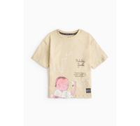 Gandhi Beige Character Print T-Shirt 3-4 years